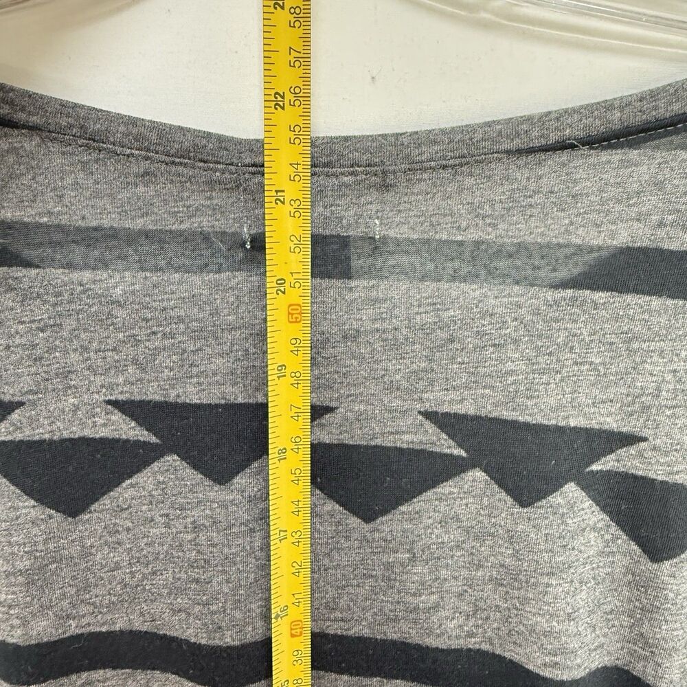 Old Navy Gray Black Stripes Short Sleeve Pullover Top Size M - Picture 10 of 16
